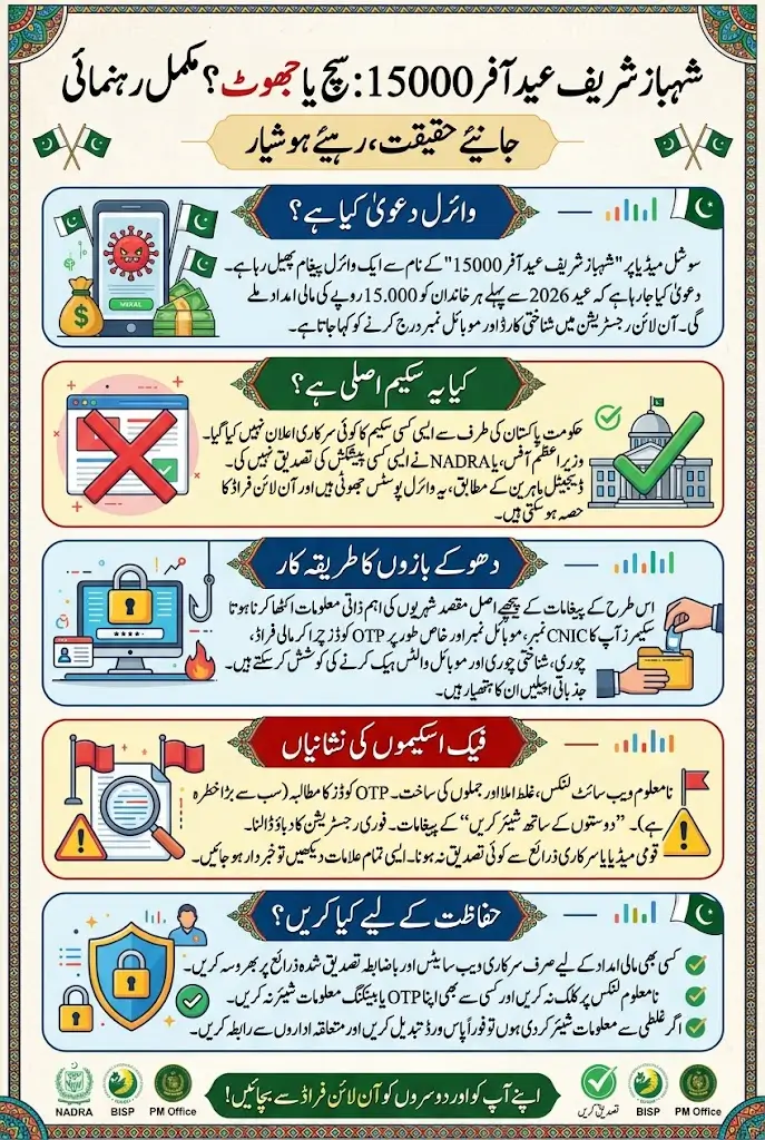 Shahbaz Sharif Eid Offer 15000 Full Details 2026 Step By Step