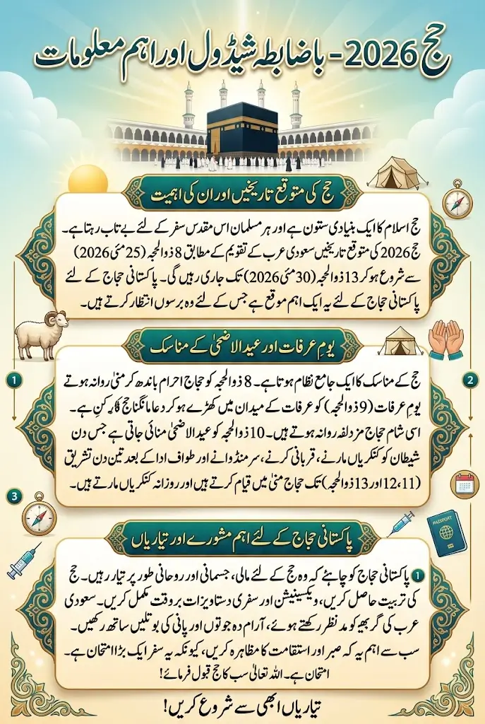 Hajj Date 2026 Confirmed in Pakistan Full Details Step By Step