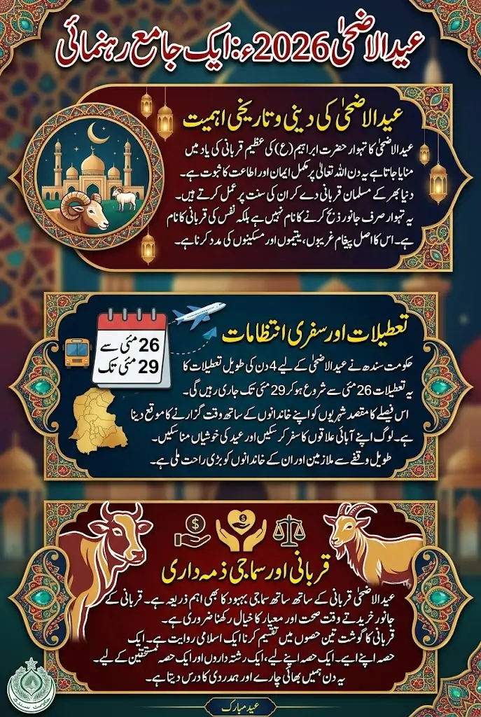 Sindh Eid Ul Adha Holidays Four-Day Full Details Step By Step