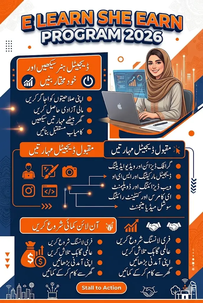 E Learn She Earn Program 2026 ReRegistration Started Full Details Step By Step